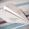 ♥These fancy paper airplanes got guests excited to head to Costa Rica!
-Photo: Julie Comfort